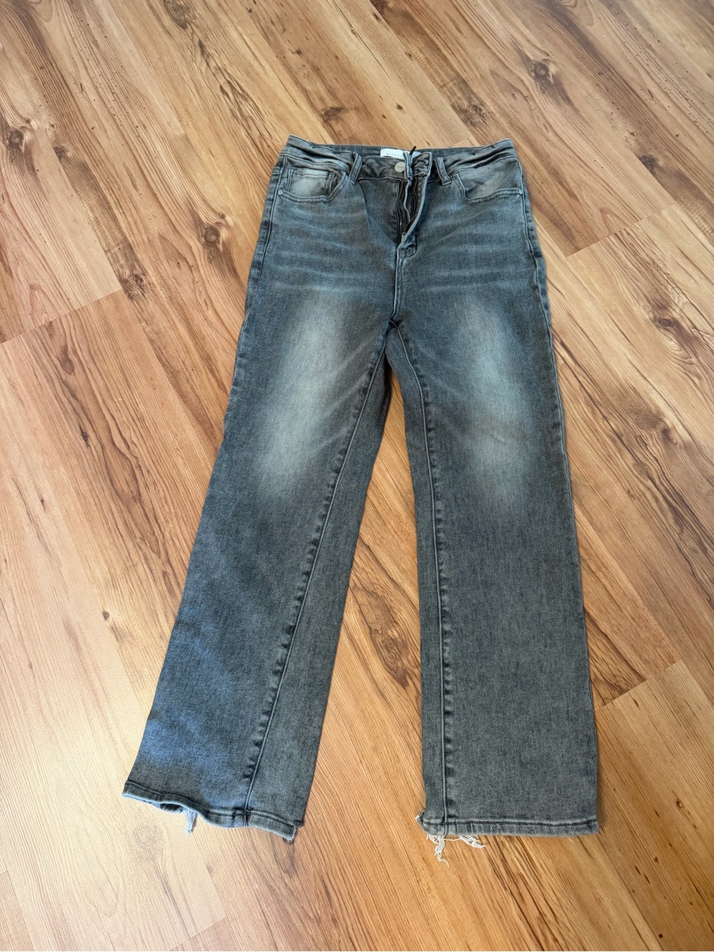 High-Rise Jeans in Washed Black